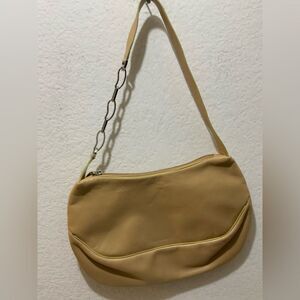 Lamarthe Leather shoulder Bag chain strap accent made in Italy
